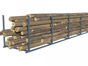 Wood Log 3D Model
