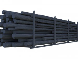 Wood Log 3D Model