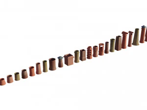 Chimneys model pack 3D Model