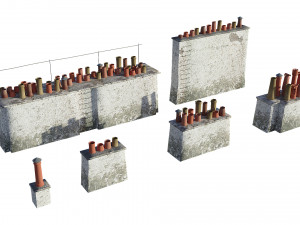 Chimneys model pack 3D Модель