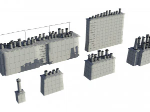 Chimneys model pack 3D Model