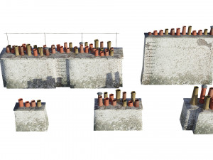 Chimneys model pack Modèle 3D