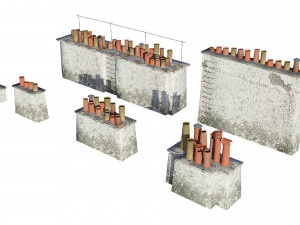 Chimneys model pack Modèle 3D