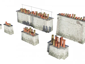 Chimneys model pack 3D Model