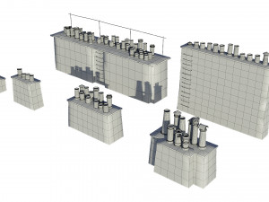 Chimneys model pack Modèle 3D