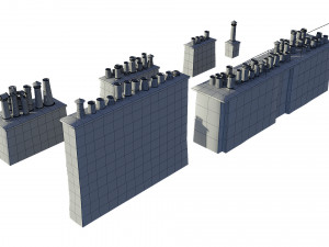 Chimneys model pack Modèle 3D