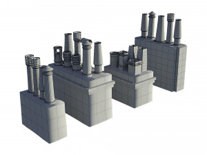 Chimneys model pack Modèle 3D
