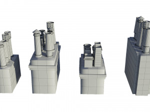 Chimneys model pack Modèle 3D