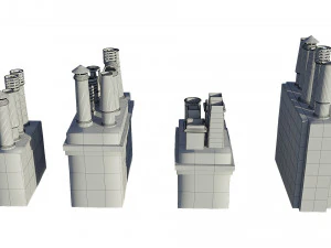 Chimneys model pack 3D Model