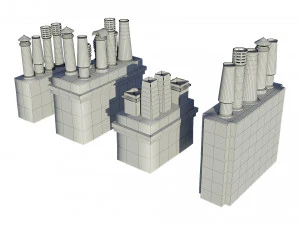 Chimneys model pack 3D Model