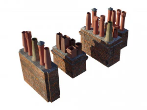 Chimneys model pack 3D Model