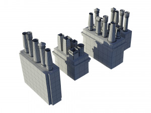 Chimneys model pack Modèle 3D