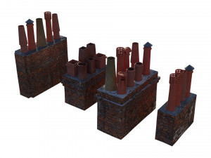Chimneys model pack Modèle 3D