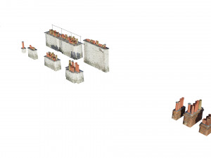 Chimneys model pack Modèle 3D