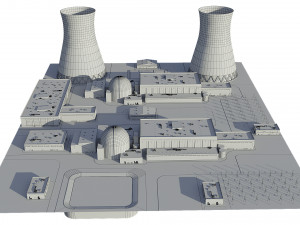 Power Plant Nuclear 3D Model