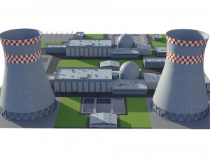 Power Plant Nuclear 3D Model