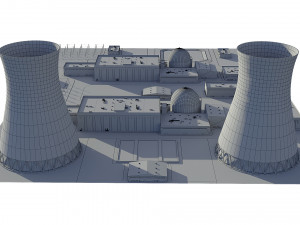 Power Plant Nuclear 3D Model