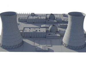 Power Plant Nuclear 3D Model