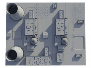 Power Plant Nuclear 3D Model