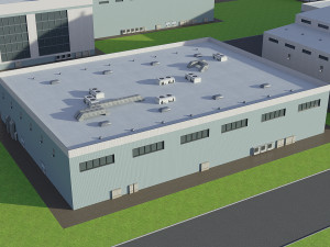Power Plant Nuclear 3D Model