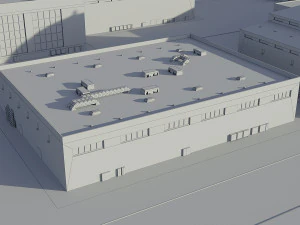 Power Plant Nuclear 3D Model