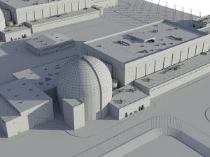 Power Plant Nuclear 3D Model