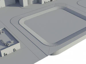 Power Plant Nuclear 3D Model