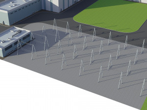 Power Plant Nuclear 3D Model