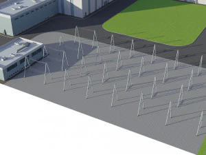 Power Plant Nuclear 3D Model
