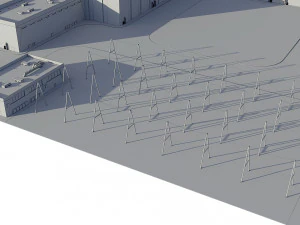 Power Plant Nuclear 3D Model
