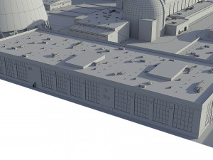 Power Plant Nuclear 3D Model