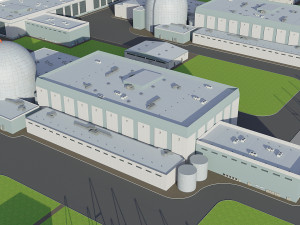 Power Plant Nuclear 3D Model
