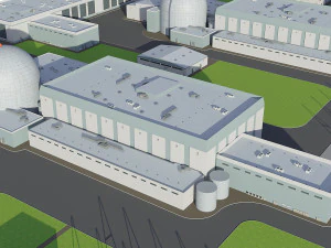 Power Plant Nuclear 3D Model