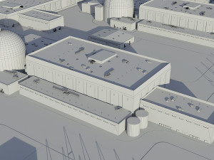 Power Plant Nuclear 3D Model