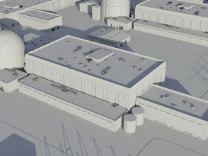 Power Plant Nuclear 3D Model