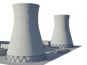 Power Plant Nuclear 3D Model
