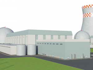 Power Plant Nuclear 3D Model