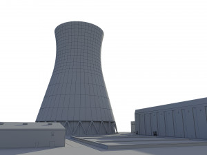 Power Plant Nuclear 3D Model