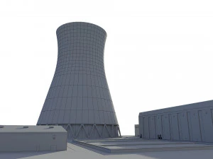 Power Plant Nuclear 3D Model