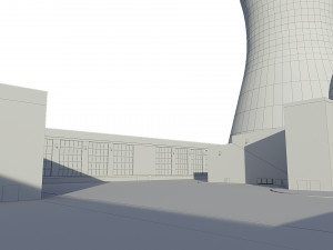 Power Plant Nuclear 3D Model