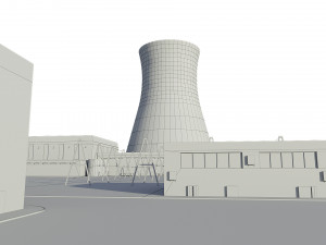 Power Plant Nuclear 3D Model