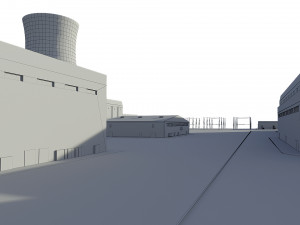 Power Plant Nuclear 3D Model