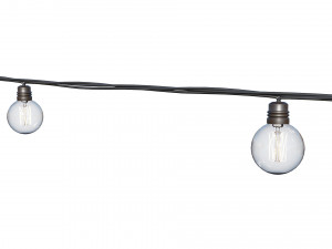 String Lights Edison Lamps 3D-Modell