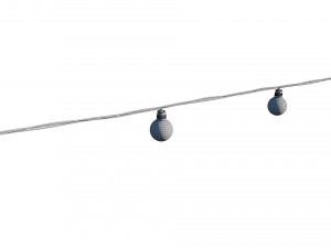 String Lights Edison Lamps 3D-Modell