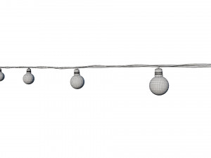 String Lights Edison Lamps 3D-Modell