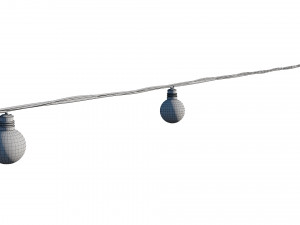 String Lights Edison Lamps 3D-Modell