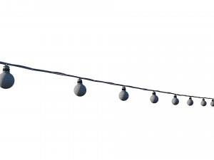 String Lights Edison Lamps 3D-Modell