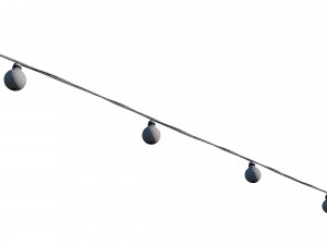 String Lights Edison Lamps 3D-Modell