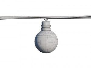 String Lights Edison Lamps 3D-Modell