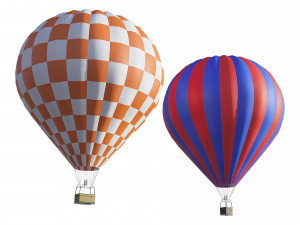 Hot Air Balloon 3D Model